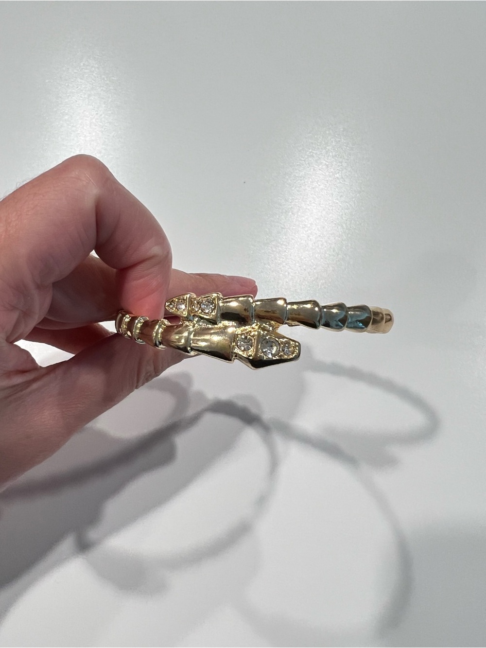 Crystal Snake Wrap gold Bracelet